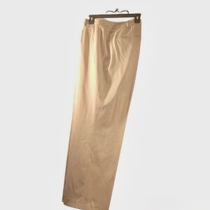 Anne Klein Beige Satin Feel High Waist Pantsuit SZ.10